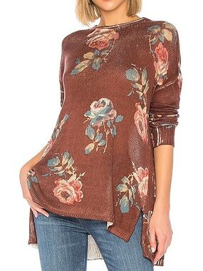 Show me your mumu Bonfire Sweater in Chocolate Rose Knit